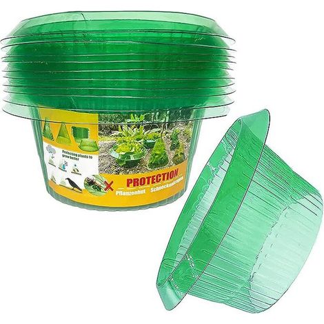 10 Pièces Protection Anti-escargots, Protections Anti-limaces, Protection Contre les Escargots, pour vos Plants de Salades et Choux - Protège Les Plantes Contre Les Animaux, Ø 24 cm (1/5)