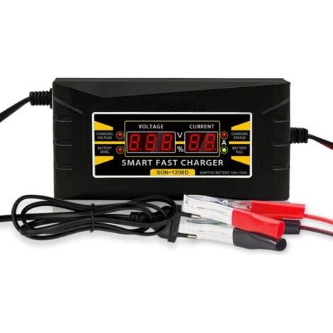 Convient pour Sol SON1206D chargeur de batterie au plomb de voiture chargeur de batterie intelligent affichage de ceinture rapide (12v6A) (1/5)