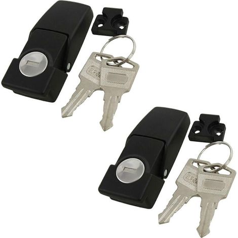 2 x Cerniere a leva per mobili (modello DK604) – Serrature di sicurezza con 2 chiavi incluse – Adatte per armadi, credenze e mobili da cucina