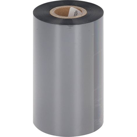 Ruban noir renforcé à base de cire 100150, papier couché thermocollant, ruban d'imprimante d'étiquettes autocollantes, 110 mm x 300 m (1/5)