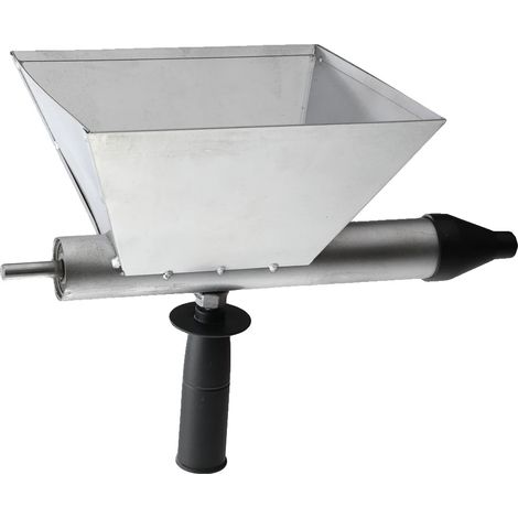 Pistolet à mortier, acier inoxydable, dimensions de la trémie 206x200mm, dimensions totales 290x120mm, buse amovible, design léger (1/5)
