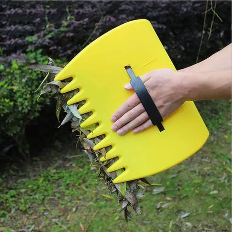Pelle ramasse feuilles en plastique avec râteaux manuels pour le jardin (1/3)