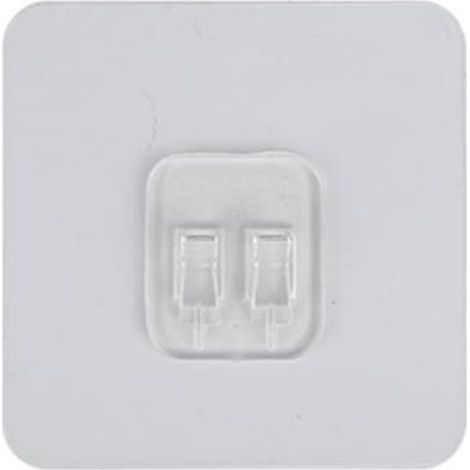 Cierrapuertas automático con cierre adhesivo, cable antirrobo de 1,2 m de longitud, fuerza de tracción de 800 g, ABS/acero inoxidable, blanco. (1/4)