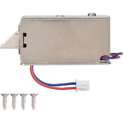 Rosvola DC 12V Elektromagnetischer Verriegelungsbolzen für elektrische Steckdose, Schrankschubladentür (oben) (1/5)