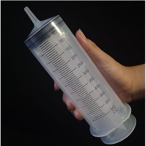 Seringue 500ml Grande Capacité Avec Pompe Réutilisable Et Tube Alimentation Encre 1m