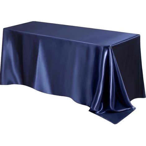 Tovaglia in raso per il giardino, per la primavera, sale da pranzo, feste, matrimoni o semplicemente per la casa, in cucina o in soggiorno, blu royal, 1 (1/5)
