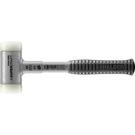 Schonhammer SUPERCRAFT L.310mm testa Ø50mm senza ritorno duro nylon bianco