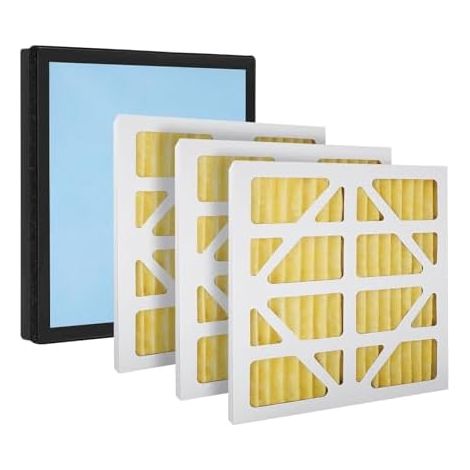 Lot de 3 filtres MERV-11 améliorés et 1 filtre HEPA et charbon actif de compatibles avec l'épurateur d'air AlorAir CleanShield HEPA 550 (lot de 4) (1/5)