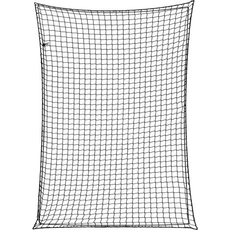 Rete per protezione rimorchio ancoraggio portapacchi con corda elastica 3,5 x 2,5 m PP nero 020042204