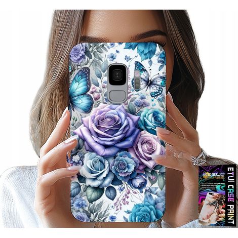 Coque pour Samsung Galaxy S9 - motif floral roses + film protecteur (1/5)
