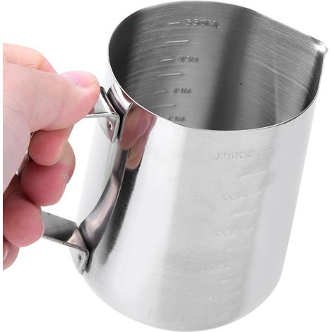 Tasse à fondre et verser la cire de bougie en acier inoxydable, pot pour la fabrication de bougies, outil de bricolage (550 ml) (1/5)