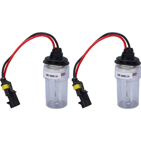2 ampoules H11 pour phare auto 6000K 100W verre plastique ampoule de remplacement lumineuse pour voiture (1/5)