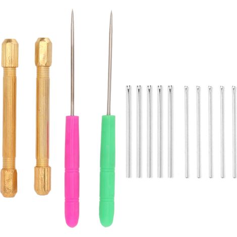 10 aiguilles en métal robustes pour enracinement cheveux poupée, outil de confection capillaire pour amateurs d'artisanat (1/5)