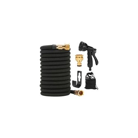 Tuyau d'Arrosage Extensible 30m - Flexible, Léger avec Pistolet 8 Modes - Irrigation, Nettoyage Jardin & Maison