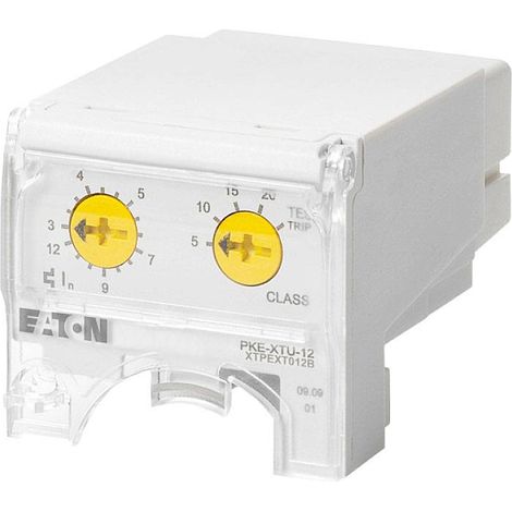 Eaton Bloc de déclenchement, 3 - 12 A, protection moteur, Raccordement à SmartWire-DT : non, utilisable pour : appareil de base PKE12, appareil de base PKE32, 121725