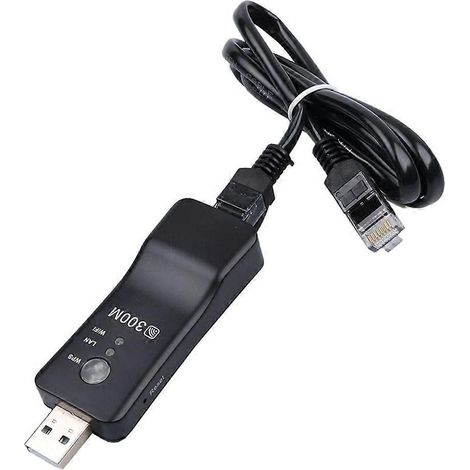 Adaptateur WiFi 300M sans fil avec mode Répéteur, AP et prise RJ-45 pour carte réseau (1/5)