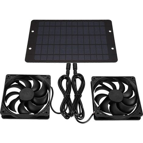 Ventilateur d'extraction solaire 12V, ventilateur solaire, panneau solaire --- (1/5)