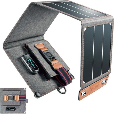 Tragbares 14-W-Solarpanel, ultraleichter USB-Anschluss (5 V/2,4 A), faltbares IPX4-Solarladegerät für alle Outdoor-Aktivitäten (1/5)
