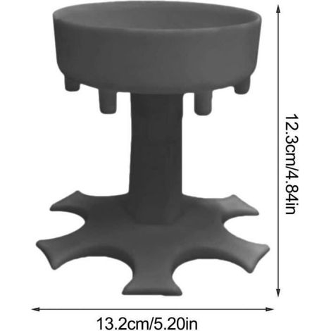 Distributeur de Vin - - 6 Verres à Liqueur 35ml - Plastique Non Toxique - Couleur Gris - Pratique (1/4)