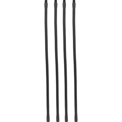 GARRYFIZH Tuyau de lampe à col de cygne en aluminium, calibre 10mm, Flexible, pour lampe de Table et de bureau, raccords d'éclairage 40cm, 4 pièces
