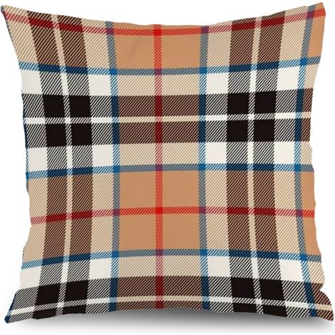Housse de coussin imprimé symétrique, décoration canapé-lit,50×50cm (1/5)