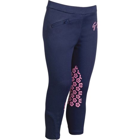 HKM Pantaloni da Equitazione da Donna Gelato, Blu Scuro, 128 EU (1/5)