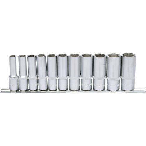 KS Tools 3/8" Sechskant-Stecknuss-Satz, lang, 11-tlg 8-19mm - 911.0611 (1/4)