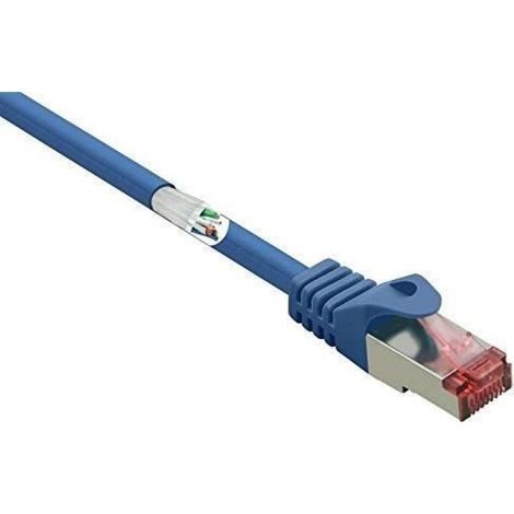 Câble Réseau Cat 6 - S-FTP - 2,00 M - RJ45 - Bleu