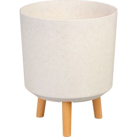 Blumentopf Strend Pro, Farbe White Weath Finish, 30x30x37 cm