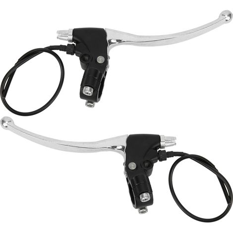 1 Paire de Poignées de Frein Universelles en Aluminium pour Vélo Électrique, Câble Court Gauche et Droite (1/5)