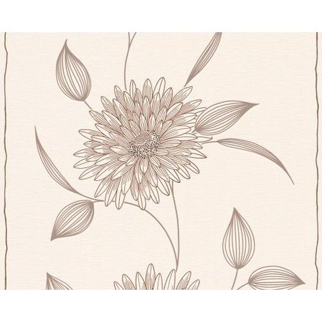 A.S. Creation Papier peint intisse Viora beige brun creme 10,05 m x 0,53 m 133830