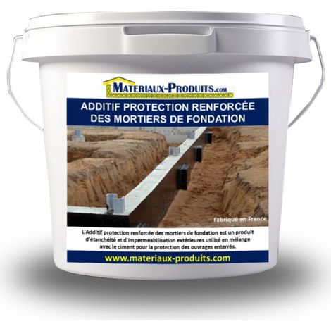 Additif protection renforcée des mortiers de fondation - 10 L Noir - MATPRO
