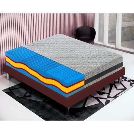Colchón 135x200 de espuma viscoelástico - altura 23 cm - 7 zonas diferenciadas