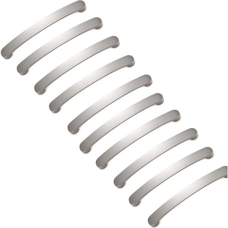 10 pezzi Maniglia per mobili da cucina, maniglia per credenza, maniglie per ante di armadi da cucina, maniglie per cassetti, maniglia per mobili spazzolata, per mobili da camera da letto e da bagno (d (1/4)