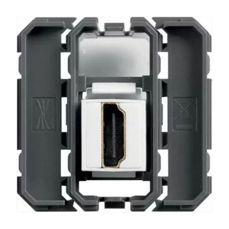 Hager Gallery WXF633 HDMI socket - Through socket - 1P - Composable