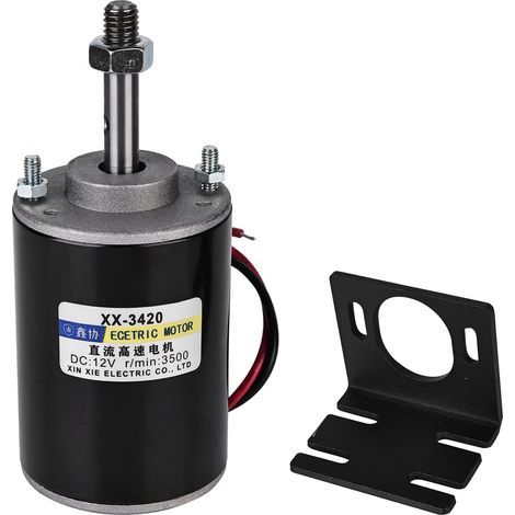 Motor, 30 W, 12 V DC, 3500 U/min, Rechts-/Linkslauf, Halterung, Selbstbau (1/5)