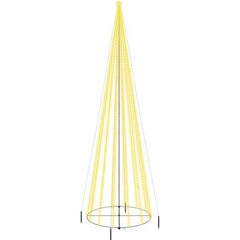 Christmas Cone Tree Warm White 1134 LEDs 230x800 cm vidaXL (1/5)