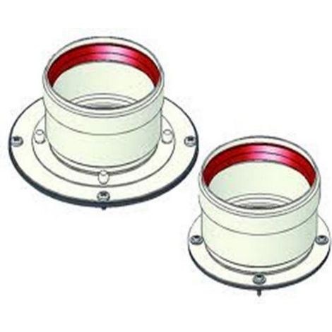 FONDITAL Fondital kit scarico fumi sdoppiato per caldaie tradizionali d.80 80 codice prod: 0SDOPPIA03