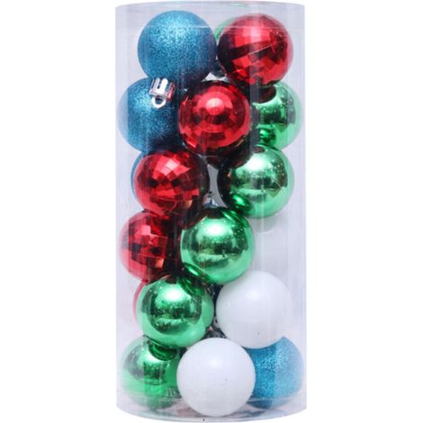 Boule De Noel - 24 Pièces - Diamètre 4 Cm - Résistant À La Cassure - Décoration Arbre De Noël (1/5)