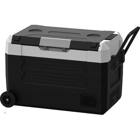 Congélateur de voiture, design portable, fonctionnement à double tension, 45L (1/2)