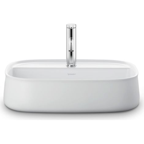 Duravit Zencha lavabo sobre encimera 550 mm, un agujero de grifo, (1/2)