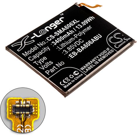 NX - Batterie téléphone, smartphone, GSM pour Samsung 3.85V 3400mAh - EB-BA606ABU