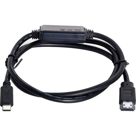 Câble ESATA vers USB-C (USB Type-C mâle vers ESATAp) pour disque dur portable/PC (1/5)