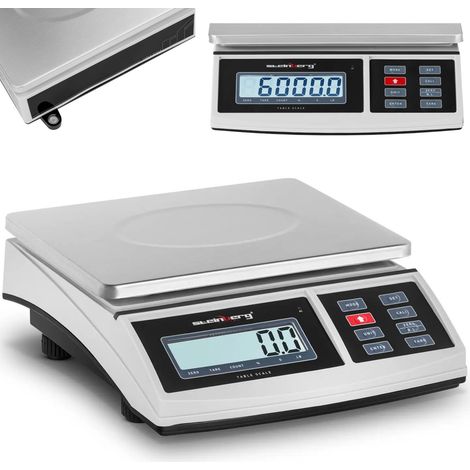 Báscula para paquetes postales LCD 21 x 27 cm 6 kg / 0,2 g (1/5)