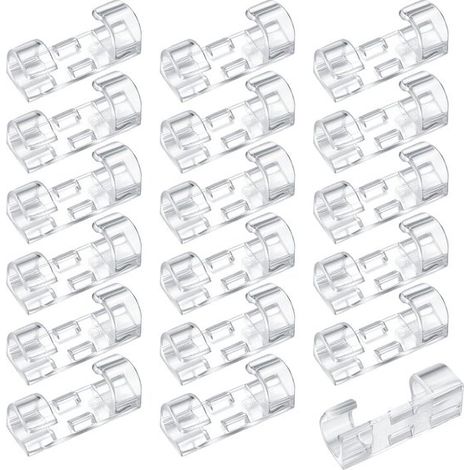 120 fermacavi autoadesivi per organizzare cavi fino a 7 mm di diametro. (1/5)