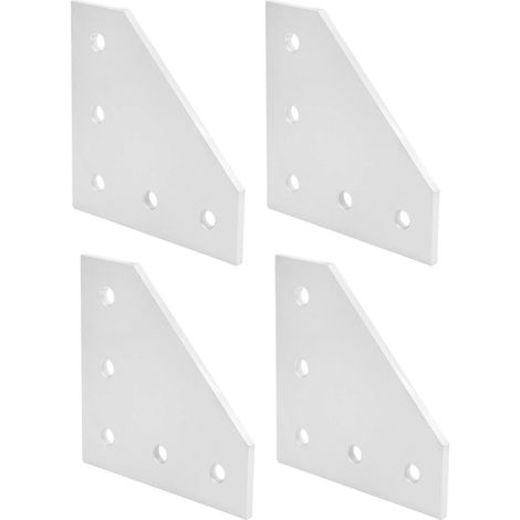 4-teiliges Verbindungsblech, außen, 5-Loch, Aluminium-Verbindungsverstärkung, rechtwinklige Verbindung, 3030L-Form