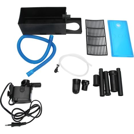 Filtro sumergible 3 en 1 para acuario con bomba de oxígeno y circulación de agua – plástico, 12 W, 800 l/h (1/5)