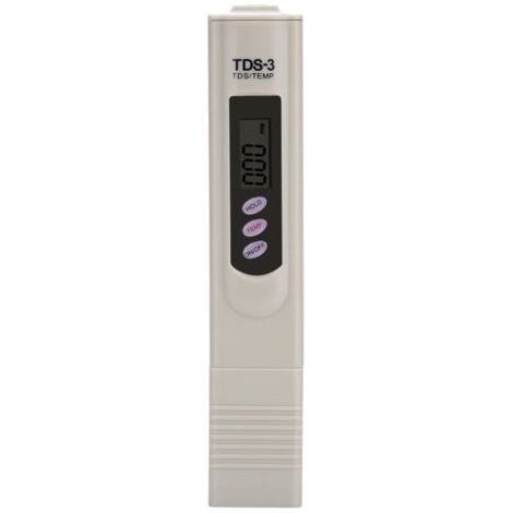 Testeur TDS , appareil de mesure numérique multifonctionnel, testeur professionnel de qualité de l'eau, testeur de pureté, débitmètre 0-9990 ppm avec écran LCD pour eau du robinet et aquarium (1/4)