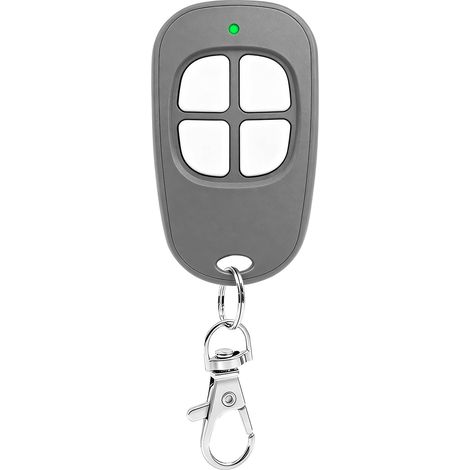 1 x AAM0049 Télécommande Portail Garage 4 Canaux, 433.92MHz Compatible SCS Motorisation Portail et Porte de Garage(Gris) (1/4)