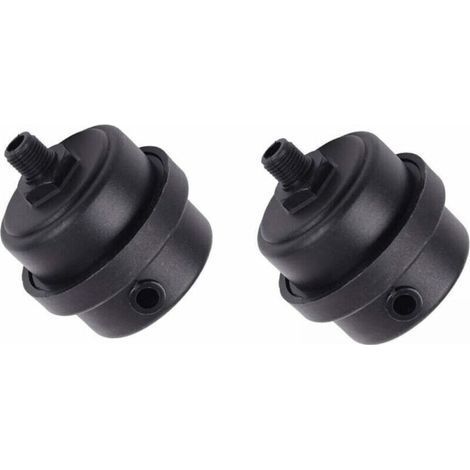 2 Pack Air Compressor Silencer Filter, Plastic Housing, Piston Silencer for Fans, Air Compressors, Boilers, etc. (1/4PT 12mm) (1/5)
